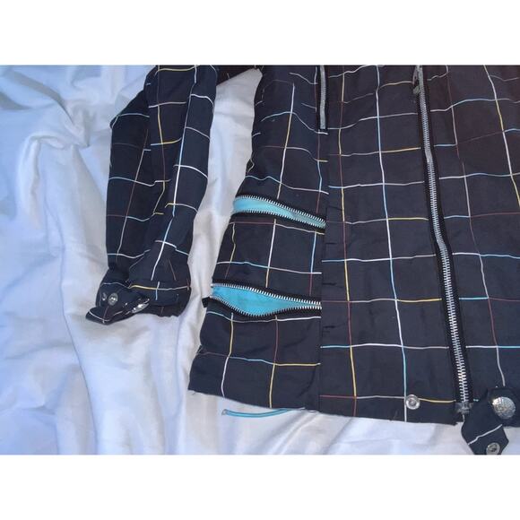 Burton Dry Ride Snowboarding Ski Jacket Hooded Shell Full Zip Womens Small - Picture 3 of 8